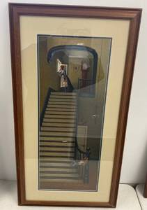 Charles Wysocki Pencil Signed  ARTIST PROOF Number 150  Framed Print Titled  Another Year At Sea 