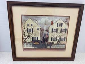 Charles Wysocki Framed Print (RARE) Hard To Find