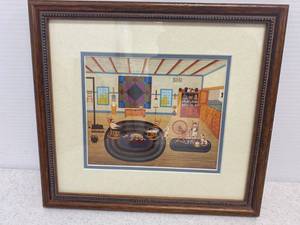 Charles Wysocki Framed Print (RARE) Hard To Find