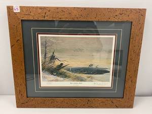 Les C. Kouba Limited Edition 7241200 Pencil Signed  Late Northern Bills  Framed