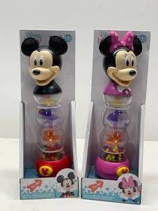 lot 9 image: New Mickey and Minnie Mouse Rainmaker Toys