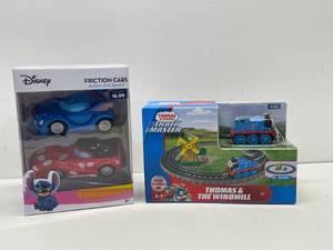 lot 18 image: New Disney Friction Cars and Thomas & Friends Track Master