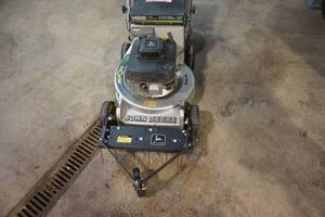 John Deere Model 14SB Lawn Mower With Front Mount Dethatcher