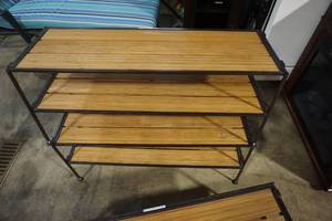 3 - Metal Framed Storage RacksDisplay Tables