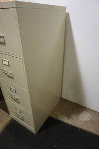 4 Drawer Upright Metal File Cabinet