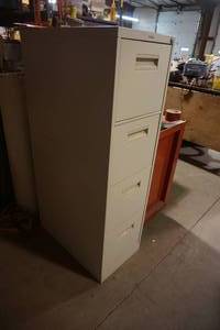 4 Drawer Upright Metal File Cabinet