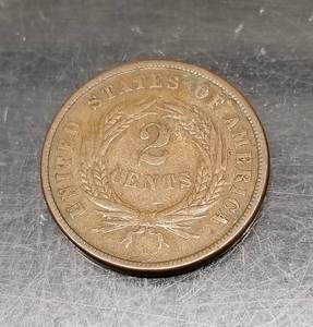 1865 US TWO CENT PIECE