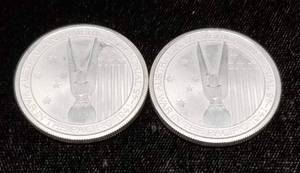 1 TROY OZ .999 FINE SILVER (2) � OZ 2013 WAR IN THE PACIFIC ROUNDS