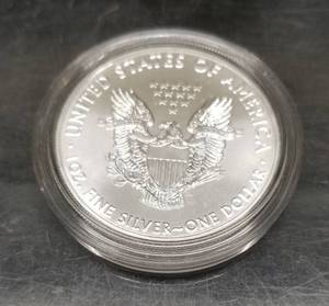 2021 type 1 AMERICAN SILVER EAGLE 1 TROY OZ .999 FINE SILVER IN AIRTITE