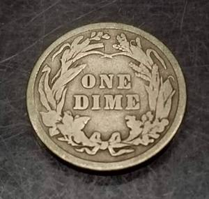 1914 US BARBER DIME