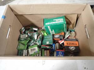 box of bearings, seals and misc tools