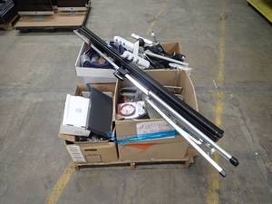 K-BID Pallet  includes projector screen, Extron equipment, stylus, speakers and other equipment