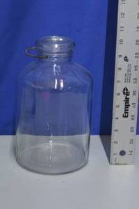 lot 23 image: Large Duraglas Glass jar with lid