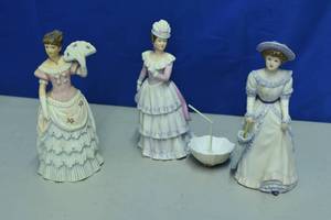 lot 36 image: Homeco Lady Figurines lot
