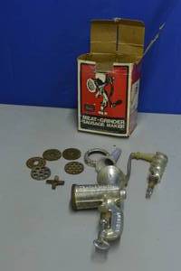lot 40 image: Antique Sears Meat-Grinder Sausage Maker