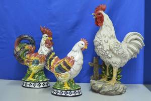 lot 113 image: Lot of 3 Roosters