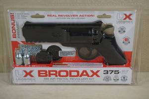 NEW Umarex Brodax 375 FPS BB Air Pistol Revolver Kit