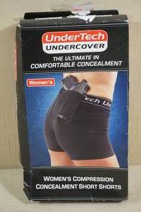NEW Undertech Undercover Womens Compression Concealment Short Shorts - Large