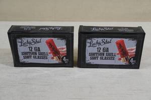 Lucky Shot 12 Ga Shotgun Shell Shot Glasses