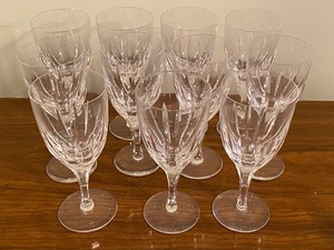 lot 19 image: 11 Crystal Goblets