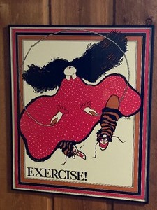 lot 41 image: Vintage Fun Pop Art Exercise By Noel Spangler