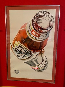 lot 4 image: Vintage Heinz Ketchup Pop Art Psychedelic Poster by Michael English