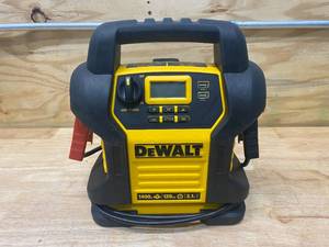 lot 67 image: DEWALT 1400 Peak Amp Portable Car Jump Starter with Digital Compressor
