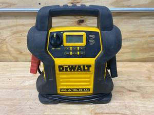 lot 71 image: DEWALT 1400 Peak Amp Portable Car Jump Starter with Digital Compressor (compressor isnt working)