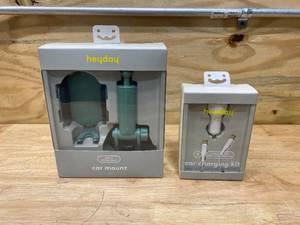 lot 34 image: HEYDAY Phone Car Mount with Car Charging Kit