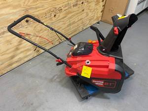 lot 48 image: POWERSMART Single Stage Gas Snow Blower Thrower 21 Inch Clearing Width Compact (parts or repair)