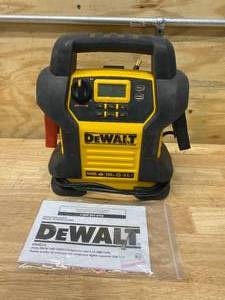 lot 114 image: DEWALT 1400 Peak Amp Portable Car Jump Starter with Digital Compressor