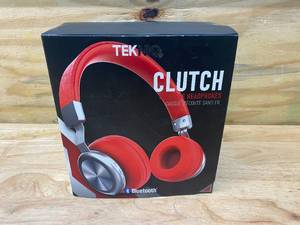lot 98 image: TEKNIQ Clutch Wireless-Bluetooth Headphones (Red)