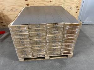 lot 60 image: LM FLOORING Lot of 40 Boxes of- River Ranch Hardwood Flooring in Weathered Stone (1,063 sq. ft.)