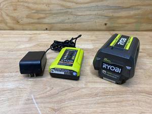 lot 101 image: RYOBI 40V Battery with Charger