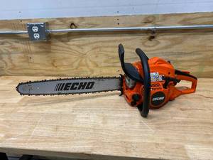 lot 109 image: ECHO 20 in. 50.2 cc Gas 2-Stroke Cycle Chainsaw