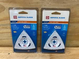 lot 118 image: IMPERIAL BLADES Lot of 2- MM620 Flush Cut Carbide Universal Oscillating Triangle Rasp