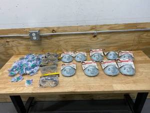 lot 127 image: Lot of Safety Items- Respirators, Safety Googles and Ear Plugs