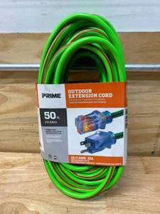 lot 129 image: PRIME Outdoor Extension Cord- 50 ft