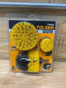 lot 133 image: TOLSEN 3pc Drill Brush Set