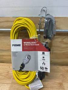 lot 134 image: PRIME Worklight with Metal Bulb Guard