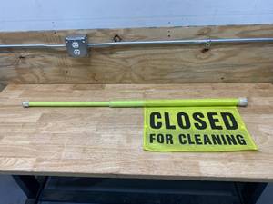 lot 145 image: Closed for Cleaning Sign