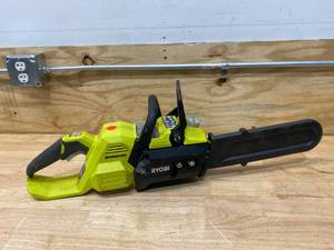 lot 151 image: RYOBI 40V Brushless 14 in. Cordless Battery Chainsaw (Tool Only)