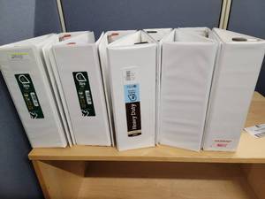 9 EZ Comfort Ring Binders (4 & 3)