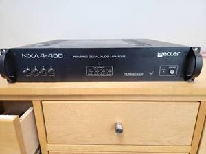 ECLER Powered Digital Audio Manager - NXA4-400 New No BoxNo Power Cable - TestedWorks