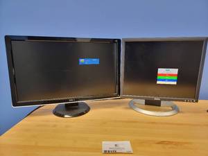 Two Monitors- 19 19 LCD Monitor-1905FP and 24 Dell LCD Full HD Widescreen Monitor -ST2410b