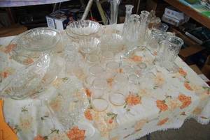 Vintage Clear Glassware See Photos...