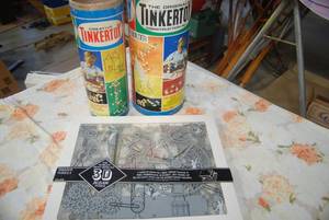 Vintage Tinker Toys, and 3D Puzzle ...