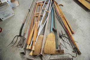 Lot of yard and garden tools,garage...