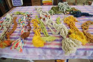 Lot of braided hanging holders...