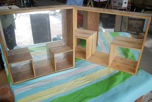 2 Mirrored shadow boxes...